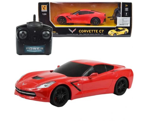 RC Chevrolet Corvette C7 autíčko na diaľkové ovládanie 1/24 mierka 19cm vo viacerých farbách 1ks
