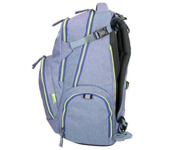 Spirit: Stinger svetlosivá prémiová ergonomická školská taška batoh
