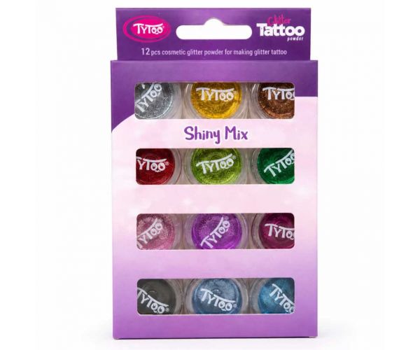 Tytoo: Shiny Mix – Lesklá Zmes 12 ks súprava trblietok