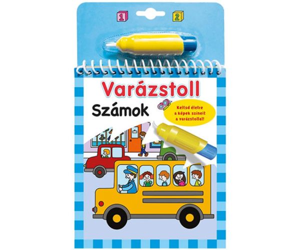 Kúzelný perá - Čísla omaľovánka