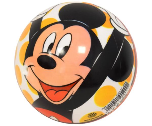 Mickey myšiak gumená lopta 14 cm dve verzie