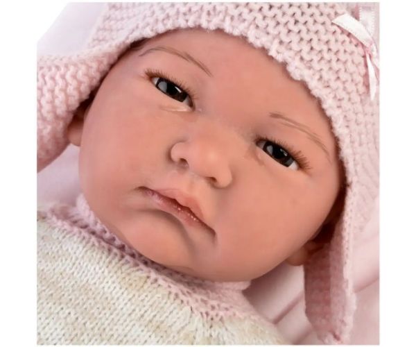 Llorens: Reborn limitovaná edícia realistické novorodeniatko v strapcovom oblečení 42 cm