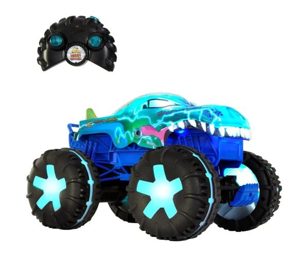 Hot Wheels Monster Trucks: Diaľkovo ovládaný interaktívny Mega Wrex monster autíčko - Mattel