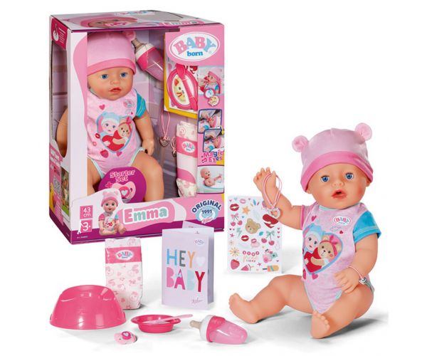 Baby Born: Emma interaktív bábika set s doplnkami 43 cm - Zapf Creation