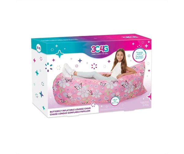Make It Real: 3C4G Nafukovacia pohovka s motýlím vzorom