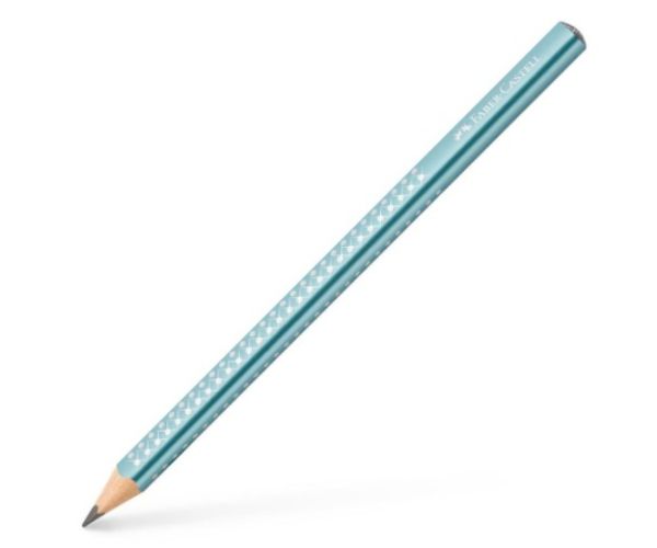 Faber-Castell: Sparkel Jumbo perleťová metalická oceánovomodrá grafitová ceruzka B