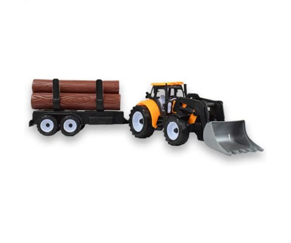 Engineering Truck: Traktor s vlečkou na drevo v rôznych verziách 43 cm
