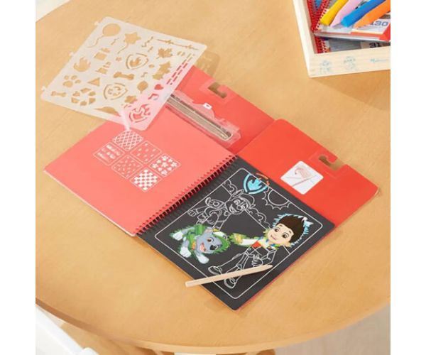 Melissa & Doug: Tlapková Patrola Marshall škrabaný obraz, kreatívna hra