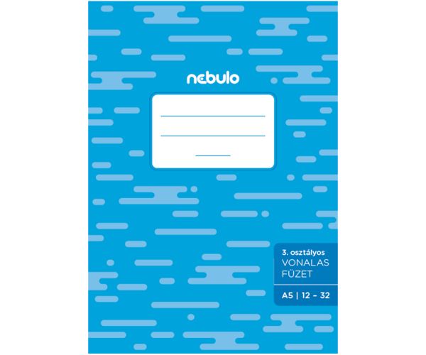 Nebulo: Pálkovaný 3. ročníkový linkovaný zošit 12-32 A/5