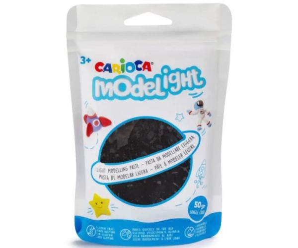 Modelight 50g čierna plastelína - Carioca