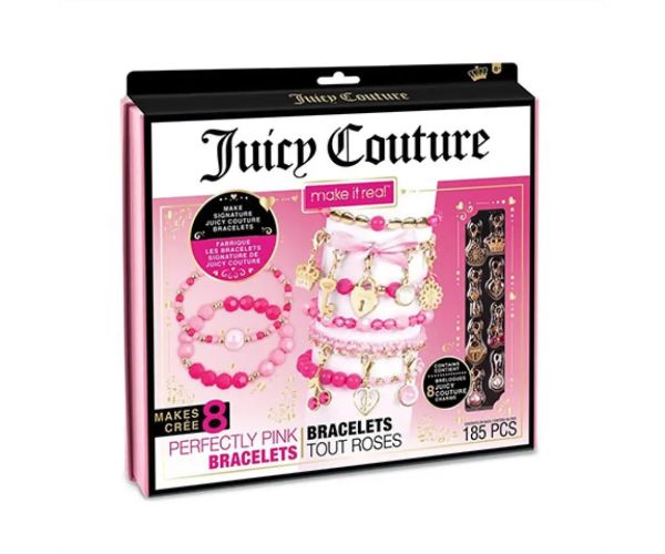 Make It Real: Juicy Couture náramky - Len ružová