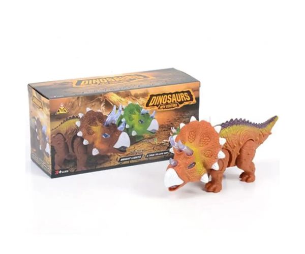 Triceratops dinosaurus figúrka so svetelnými efektmi