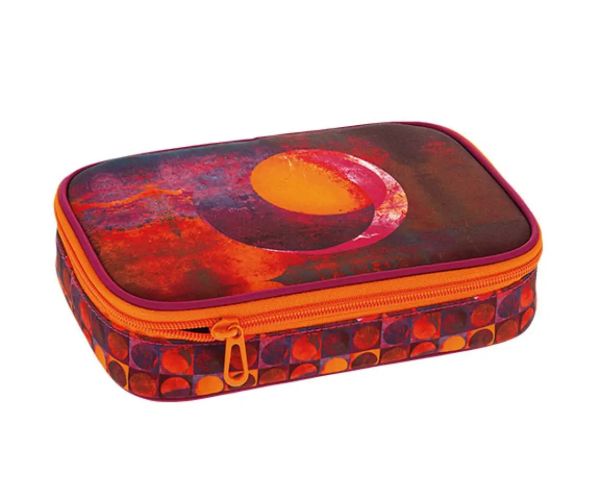 Ars Una: Orange Moon viacposchodový vyklápací peračník 22,5x15,5x4,5cm