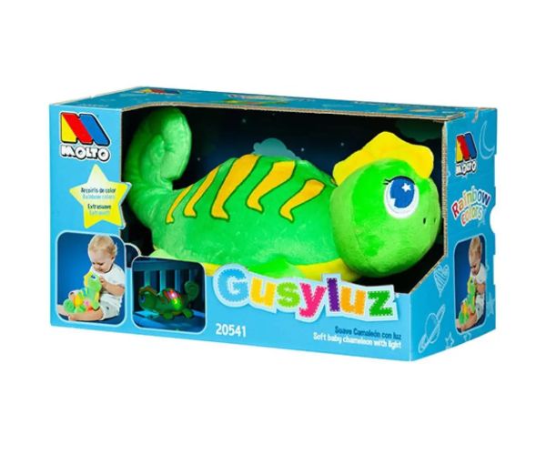 Molto: GusyLuz plyšový chameleón so svetlom