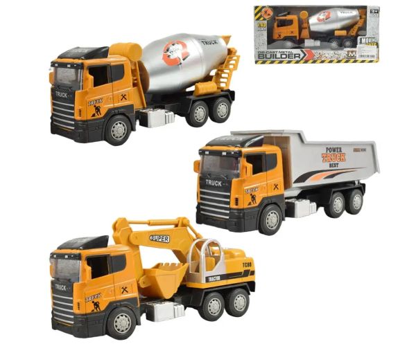 Builders: Stavebné vozidlo v rôznych verziách 22cm 1ks