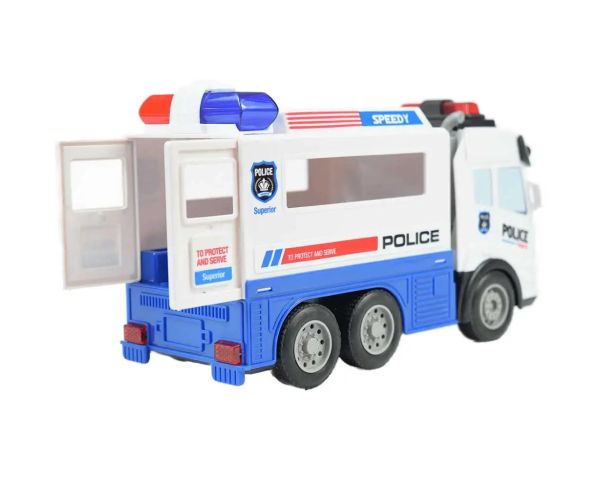 Policajné vozidlo na prepravú väzňov so svetelnými efektmi na diaľkové ovládanie 1/43 27Mhz 21cm