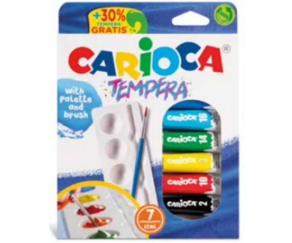 Set temperových farieb 7x10ml - Carioca