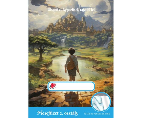 ICO: Süni Fiús rozprávkový zošit pre 2. triedu, formát A5, s riadkovaním 16-32