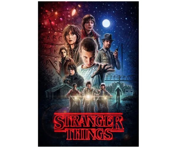 Puzzle Stranger Things 1. séria 1000 ks s plagátom - Clementoni