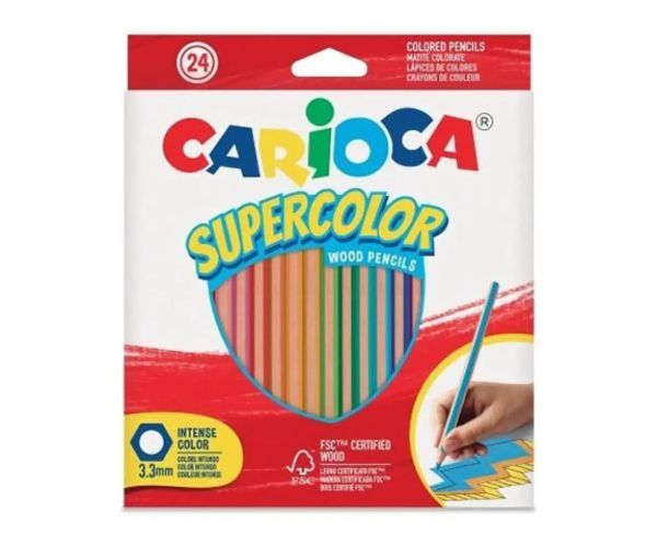 Supercolor 24-dielny set farebných ceruziek - Carioca