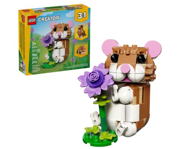 LEGO® Creator: Roztomilý škrečok s kvetom (31376)