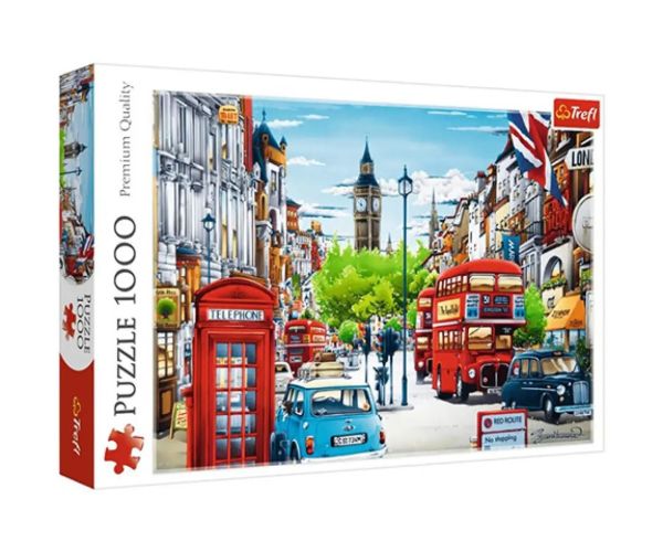 Londýnska ulica 1000ks puzzle - Trefl