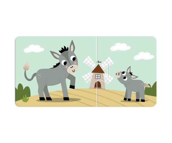 Luna: Prvé skladačky – Zvieracie mamičky a ich mláďatá 10x2 ks párovací rozvojový puzzle