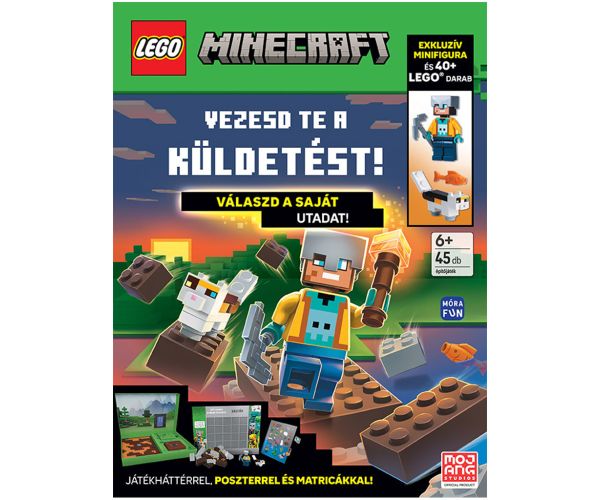 Móra: LEGO Minecraft – Vedi ty misiu! pracovná kniha
