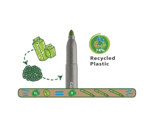 Eco Family Jumbo 12 dielny set farebných fixiek - Carioca