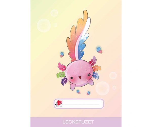ICO: Zošit na domáce úlohy A5 s motívom ježka a axolotla