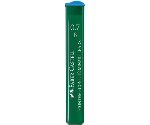 Faber-Castell: Železné náplne, 12 ks, 0,7 mm, B
