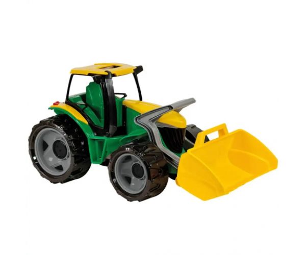 LENA: Veľký traktor s čelný nakladačom zeleno/žltý 62 cm