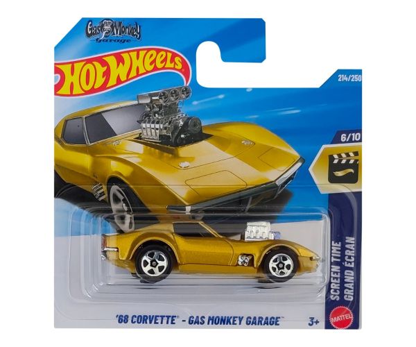 Hot Wheels: 68 Corvette - Gas Monkey Garage autíčko 1/64 - Mattel