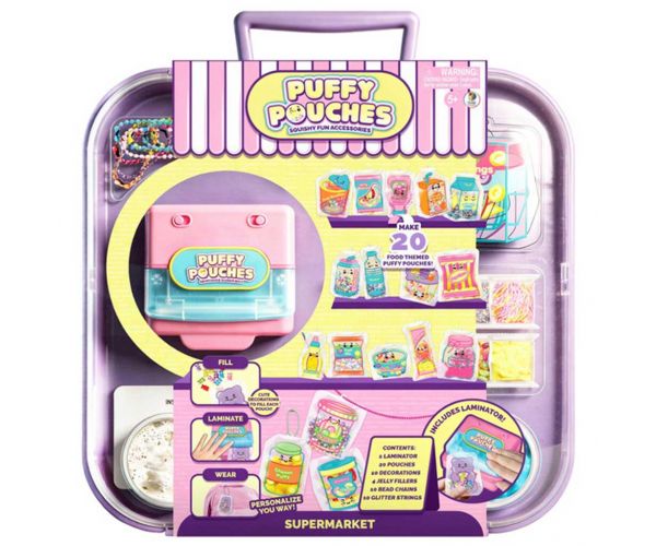 Puffy Pouches: Pufi charm design set - supermarket