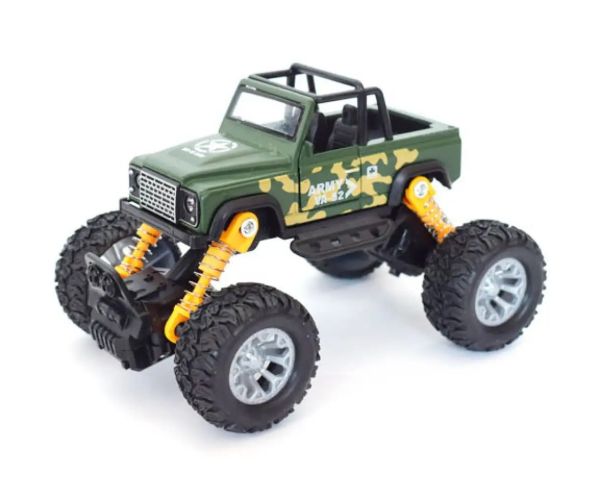 Off-Road naťahovacie zelené terénne vozidlo 1/32