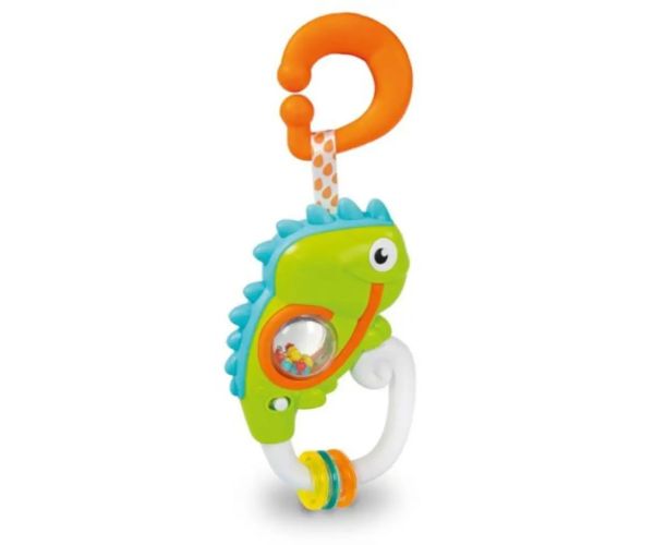 Baby vtipný chameleón hrkálka - Clementoni