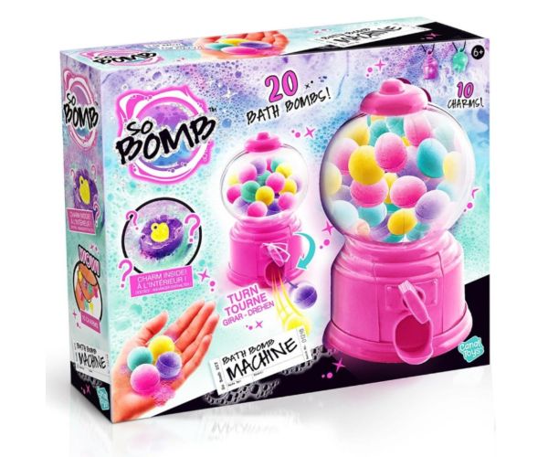 So Bomb: Bombička do kúpeľa v guľovom dávkovači, s prekvapivým príveskom