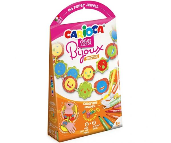 Bijoux Emotics set na vyhotovenie šperkov, kreatívna hra - Carioca