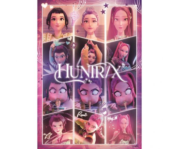 K-Pop démonoví lovci Huntrix SuperColor puzzle 104 ks – Clementoni