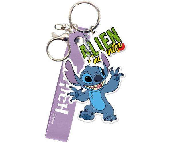 Luna: Disney Stitch kľúčenka s karabínou a figúrkovou dekoráciou