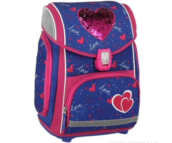 Spirit: Heart love 5 dielny set, školská taška s doplnkami a LED svetlom