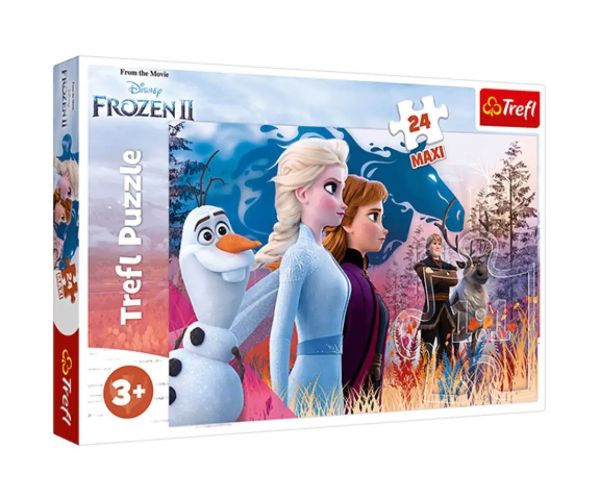 Ľadové kráľovstvo 2: Čarovné cestovanie 24 ks Maxi puzzle - Trefl