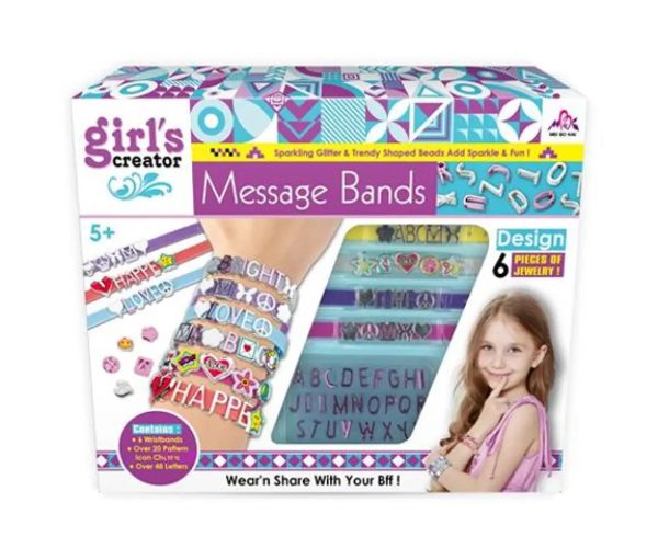 Girls Creator set na výrobu náramkov s písmenkovými korálkami