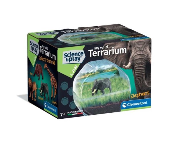 Science & Play: Mini sloní teráriumová hračka - Clementoni