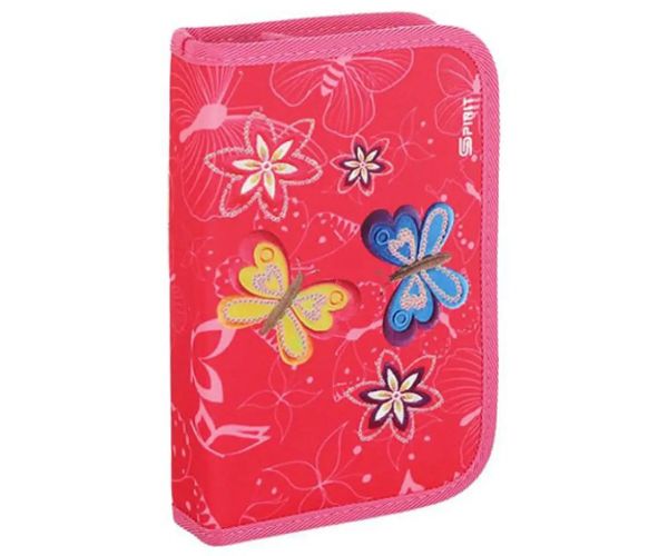Spirit: Butterfly školská taška s LED, batoh - 5 dielny set