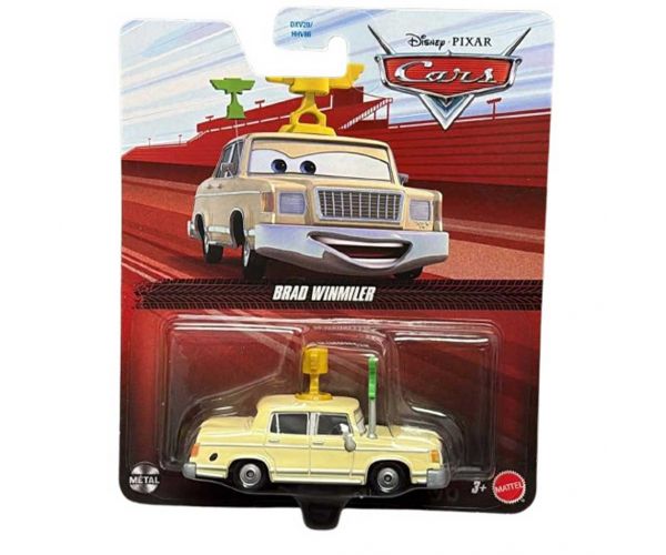 Autá Brad Winmiler postava malého autíčka 1/55 – Mattel