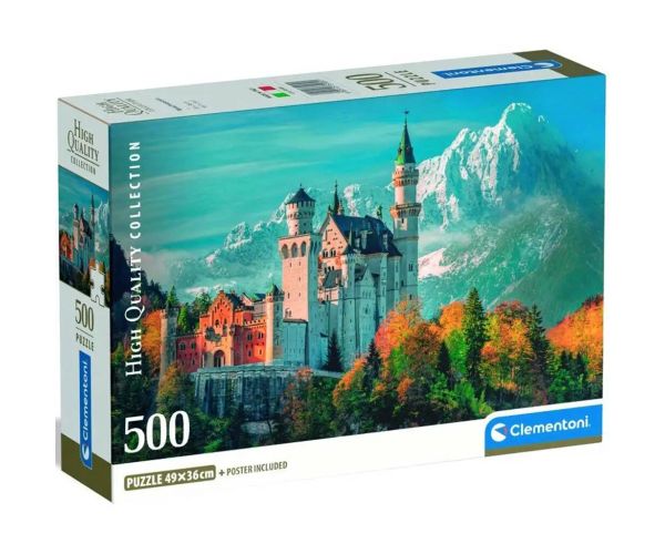 Hrad Neuschwanstein, Nemecko HQC 500-dielny puzzle - Clementoni