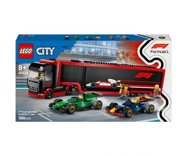 LEGO® City: F1®-ový kamión, RB20 a AMR24 F1®-ové autá (60445)