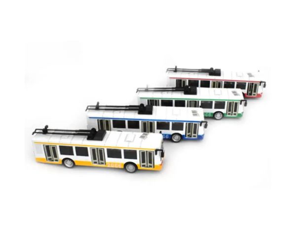 Trolejbus kovový model 1/90