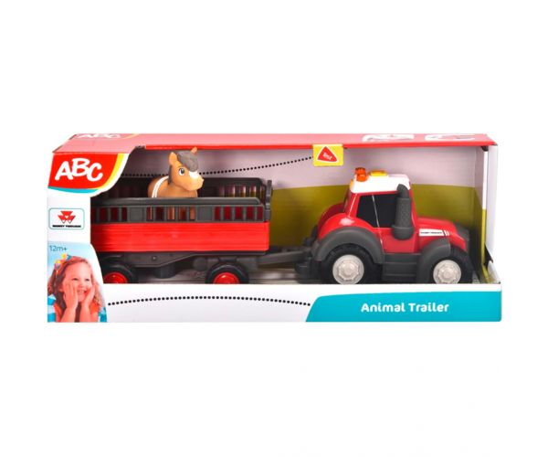 ABC Massey állatszállító traktor lóval - Simba Toys